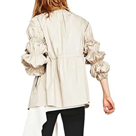 Zara Women's Gathered Sleeve Jacket today only (sept 14) - Picture 4 of 9